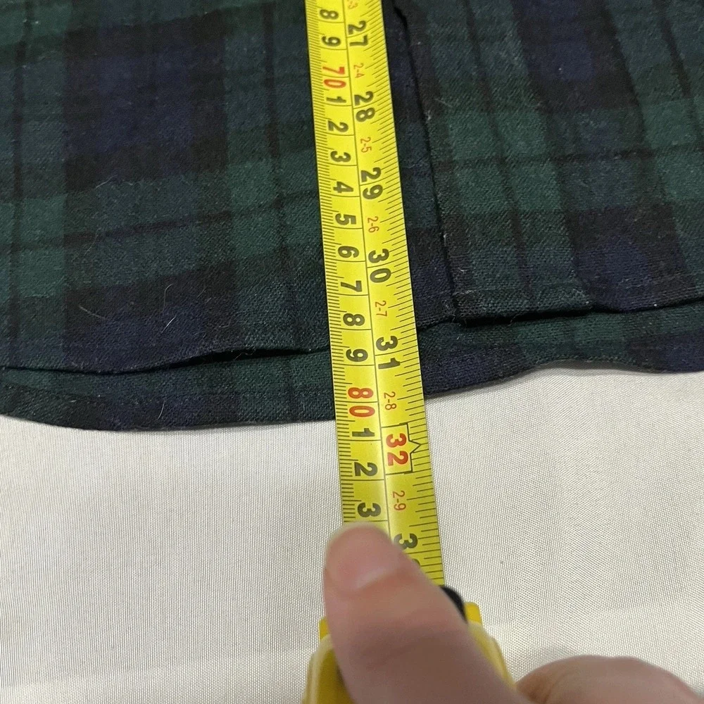 Pendleton Fireside Shirt Mens M Green Black Watch Tartan Plaid Wool Button Up